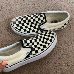 Checkered Slip on Vans